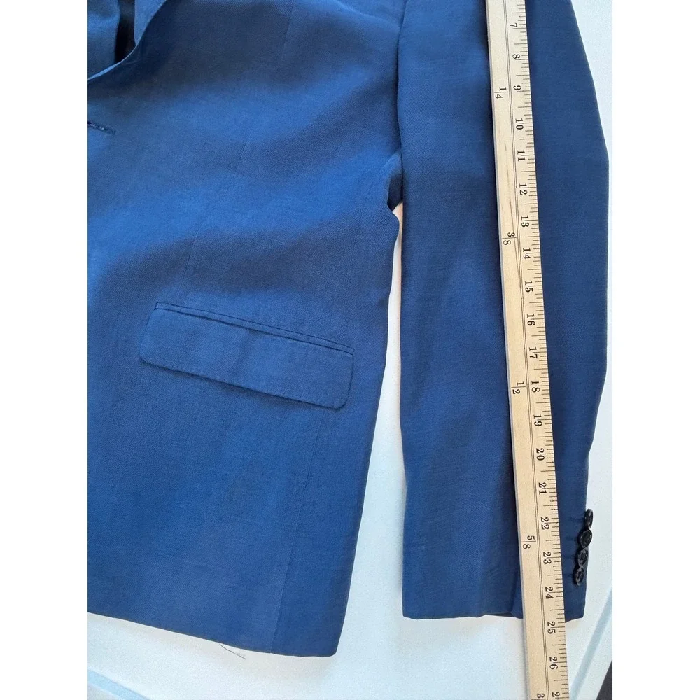 Emporio Armani G Line Blazer Blue Mens Large 54 Viscose Blend 2-Button Jacket